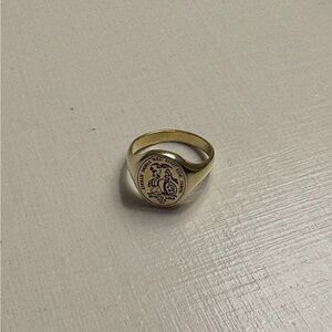 Gold Custom University of South Carolina Ring with Engraving